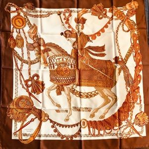 Hermès Le Timbalier 90 scarf